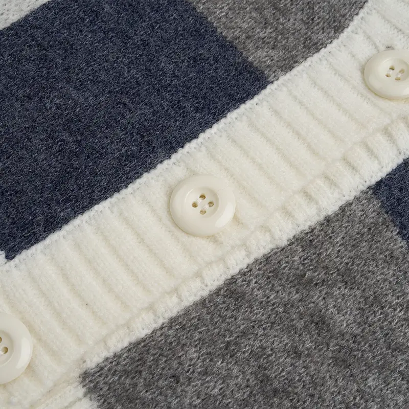 Block Loose Cardigan Sweater (2)7nl