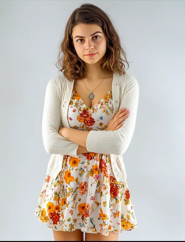 peplum dress with a cinched waist.png